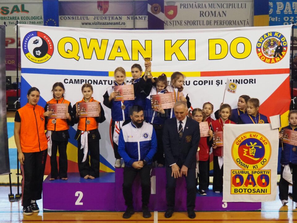 Clubul Kim Long Dao Fălticeni, performanță de excepție la Campionatul Național de Qwan Ki Do