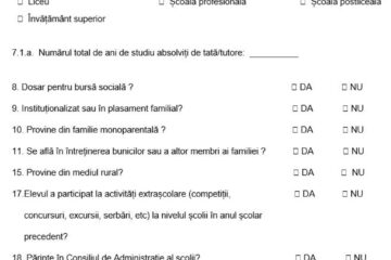 Părinții trebuie să completeze fișe privind segregarea școlară, pentru monitorizarea fenomenului în școli