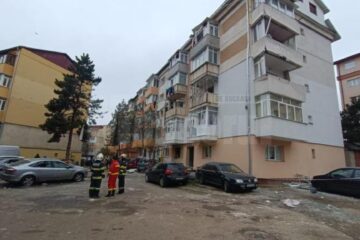 Blocul afectat de explozie in cartierul Burdujeni
