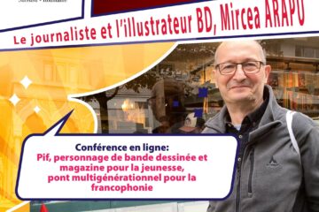 Despre personajul Pif și benzile desenate, cu Mircea Arapu, la conferința online organizată de Alianța Franceză din Suceava