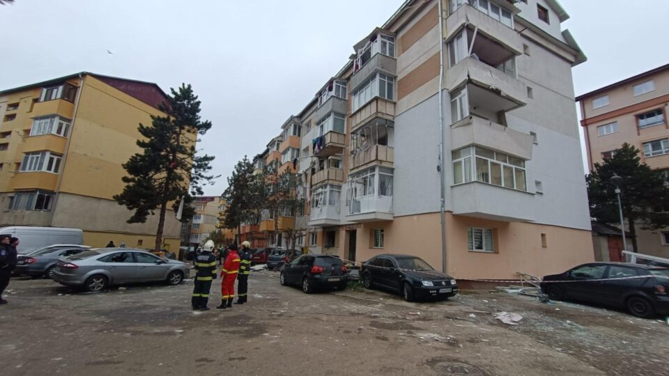 Blocul afectat de explozie în cartierul Burdujeni