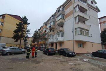Blocul afectat de explozie în cartierul Burdujeni