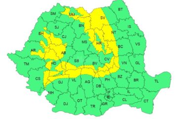 Cod galben de vânt puternic de marți după-amiază