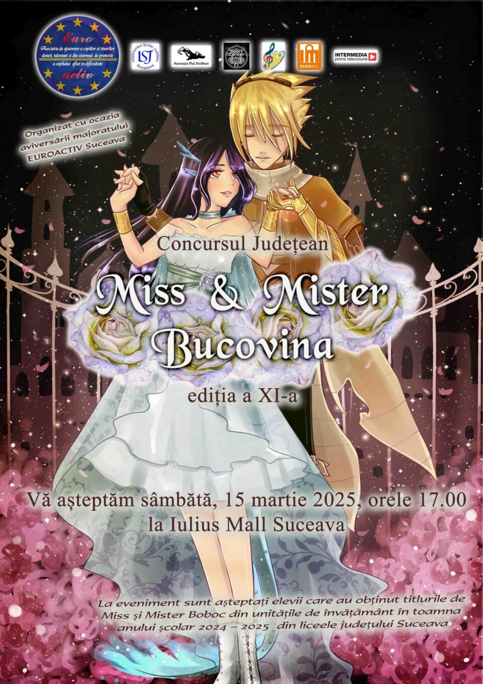 Concursul județean „Miss și Mister Bucovina”, ediția a XI-a, sâmbătă, la Iulius Mall Suceava Concursul județean „Miss și Mister Bucovina”, ediția a XI-a, sâmbătă, la Iulius Mall Suceava