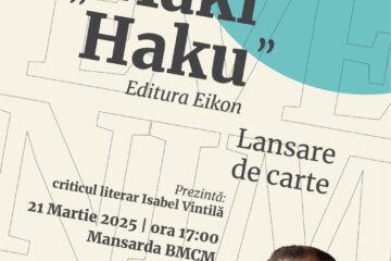 Alexandru Ovidiu Vintilă își va lansa la Câmpulung noul său volum de poezie, ”Maki Haku”
