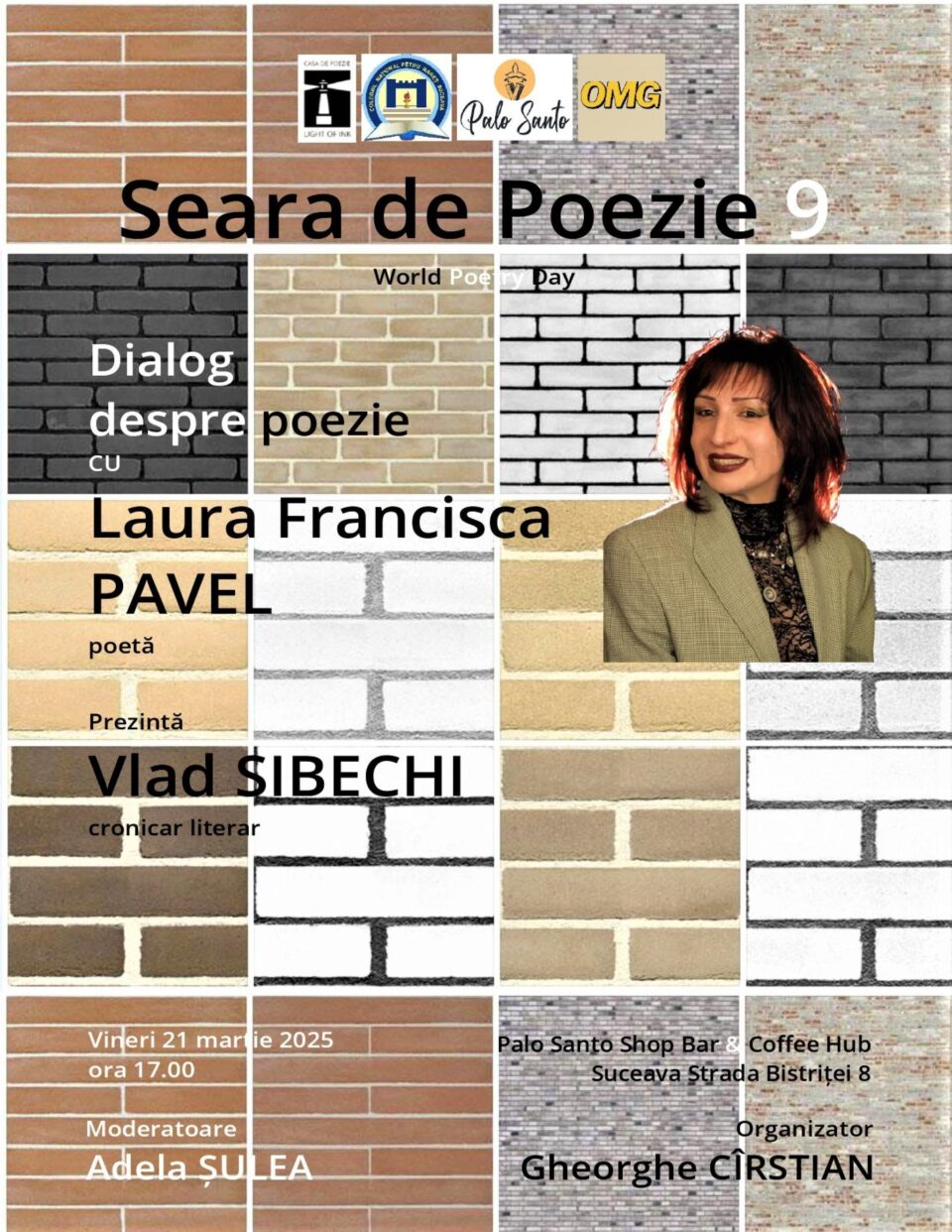Dialog despre poezie cu poeta Laura Francisca Pavel, la Seara de Poezie de vineri, organizată de Casa de Poezie Light of ink Dialog despre poezie cu poeta Laura Francisca Pavel, la Seara de Poezie de vineri, organizată de Casa de Poezie Light of ink