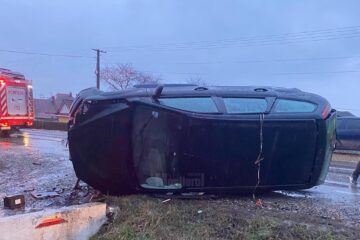 Accident pe E85, la Oniceni, comuna Forăști