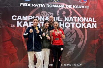 Rezultat de excepție pentru echipa de kata feminin juniori I la Campionatul Național de Shotokan