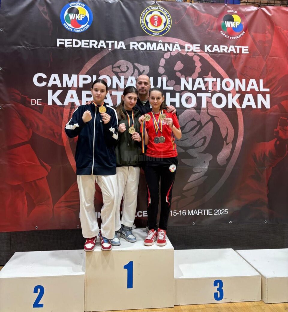 Rezultat de excepție pentru echipa de kata feminin juniori I la Campionatul Național de Shotokan