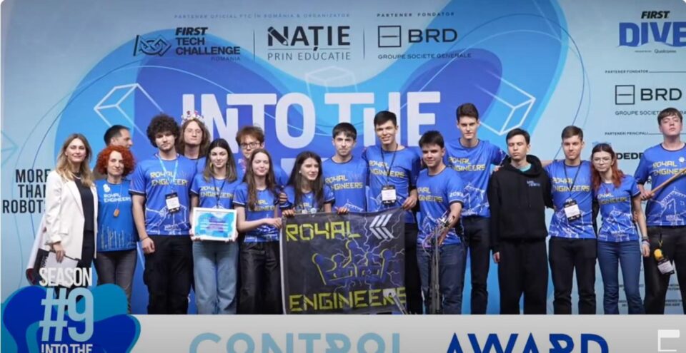 Echipa suceveană Royal Engineers, pe podium la Campionatul Național de Robotică FIRST Tech Challenge România