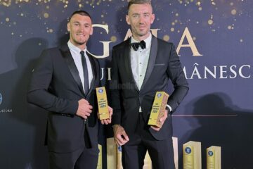 Andrei Cornea și colegul său de barcă, Florin Enache, s-au aflat printre laureații Galei Sportului Românesc