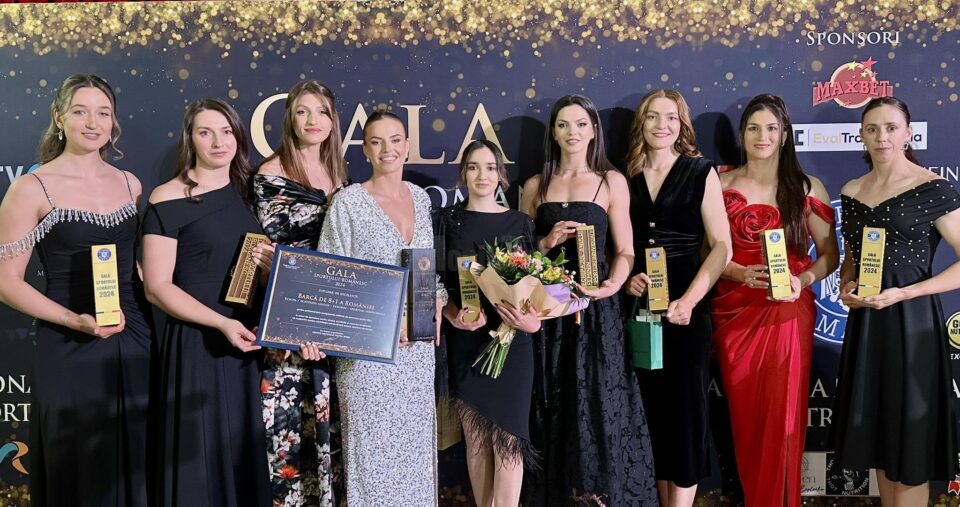 Echipajul bărcii de 8+1, cu patru sucevence în componență, a fost premiat la Gala Sportului Românesc