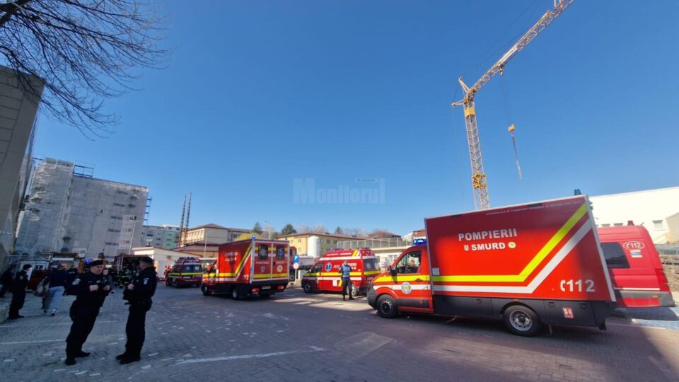 Exercițiu de salvare de amploare, la Spitalul Clinic de Urgență din Suceava