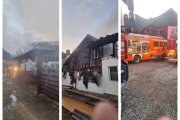 Un scurtcircuit a provocat un incendiu cu pagube de 100.000 de euro