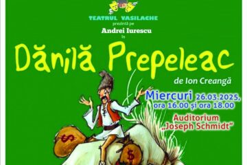 Spectacolul pentru copii „Dănilă Prepeleac”, miercuri, la Universitate