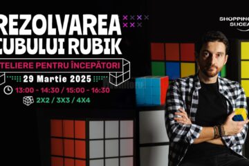 Atelierele de rezolvare a cubului Rubik revin la Shopping City Suceava
