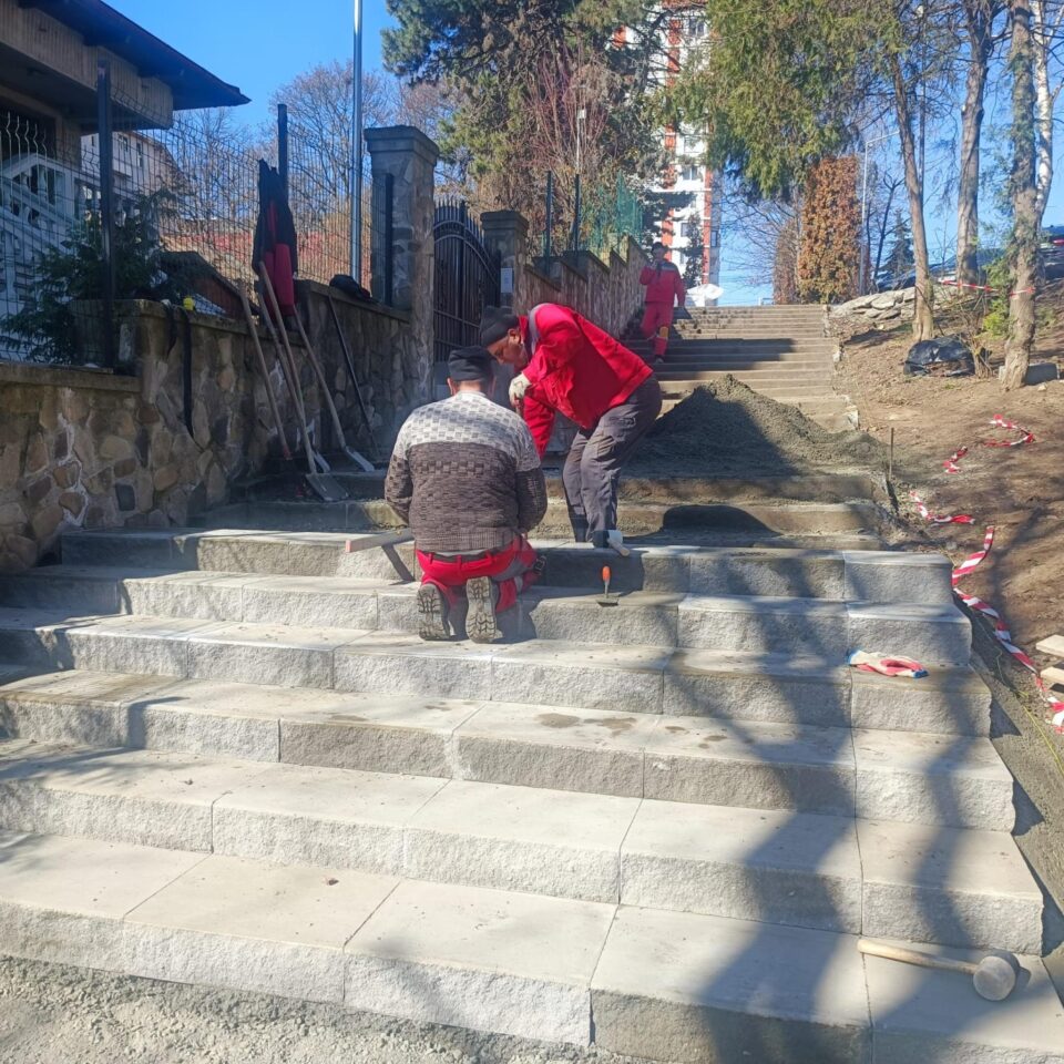Ample lucrări de igienizare și de refacere a căii principale de acces din Parcul Șipote
