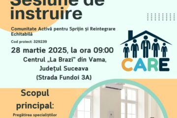 Sesiune de instruire a asistenților sociali și a pedagogilor implicați în proiectul „Comunitate Activă pentru sprijin și Reintegrare Echitabilă”