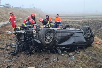 Un bărbat a murit după ce autoturismul pe care îl conducea a zburat de pe șoseaua de centură a Rădăuțiului