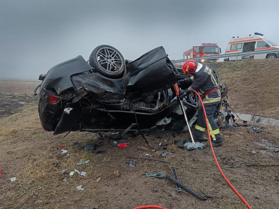 Un bărbat a murit după ce autoturismul pe care îl conducea a zburat de pe șoseaua de centură a Rădăuțiului