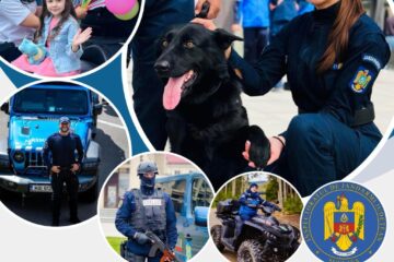 Expoziție a jandarmilor, în centrul Sucevei, inclusiv cu prezența atracției principale pentru copii