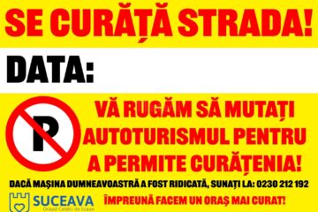 Se pregătesc indicatoare temporare care se vor amplasa cu 48 de ore înainte pe străzile pe care se va interveni