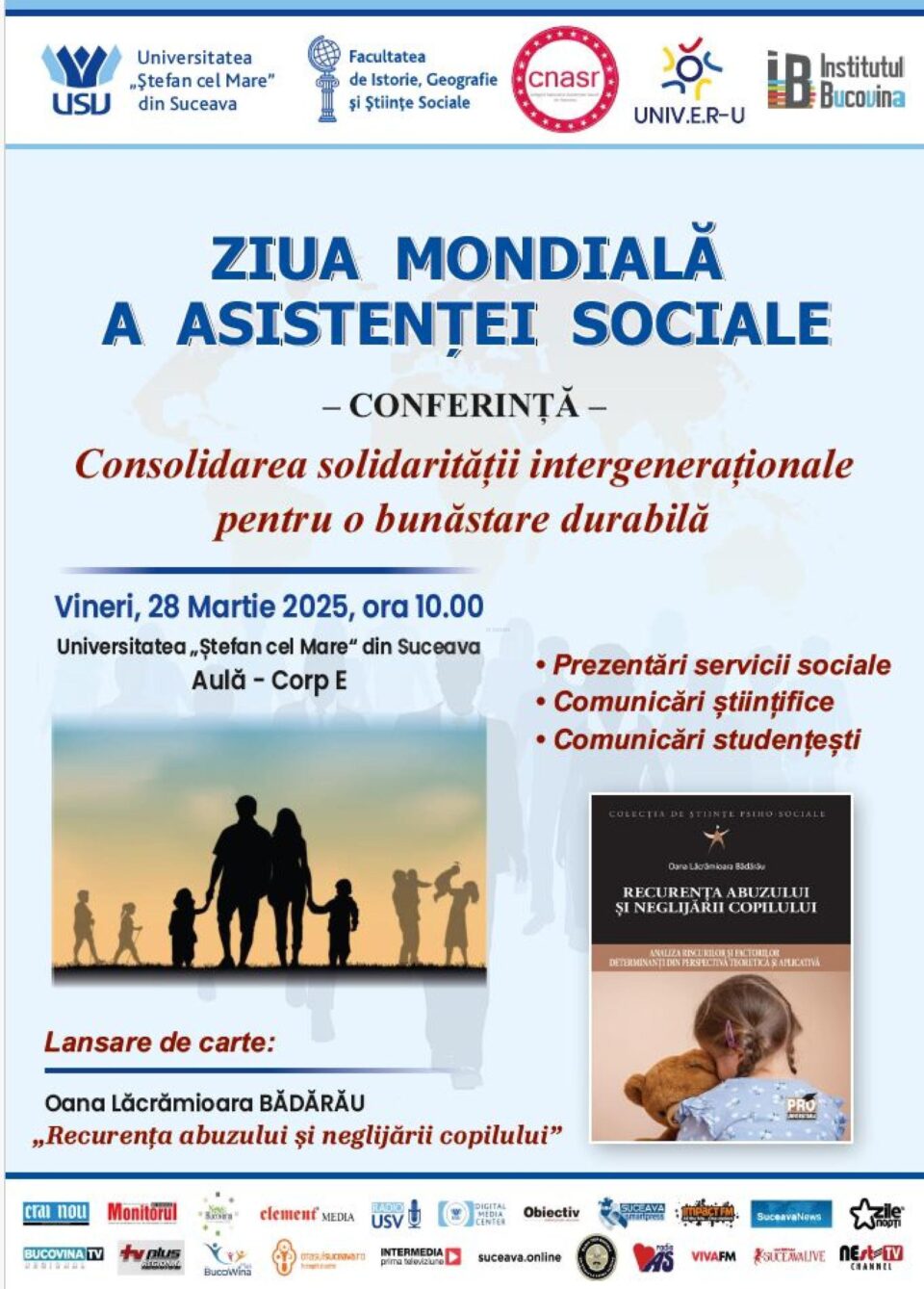 Conferință organizată la USV, cu ocazia Zilei Mondiale a Asistenței Sociale