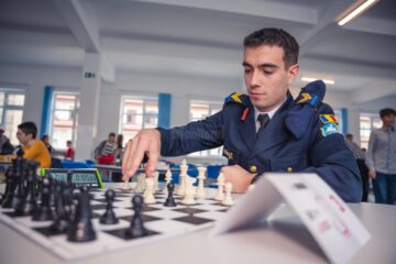 Concursul de șah „Cupa Mușatinii”, de la Câmpulung, la a II-a ediție. Foto: elev sergent Matei Trofin
