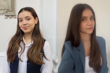 Eva Benkö și Alexandra Budianu, elevele de 10 la simularea evaluării naționale