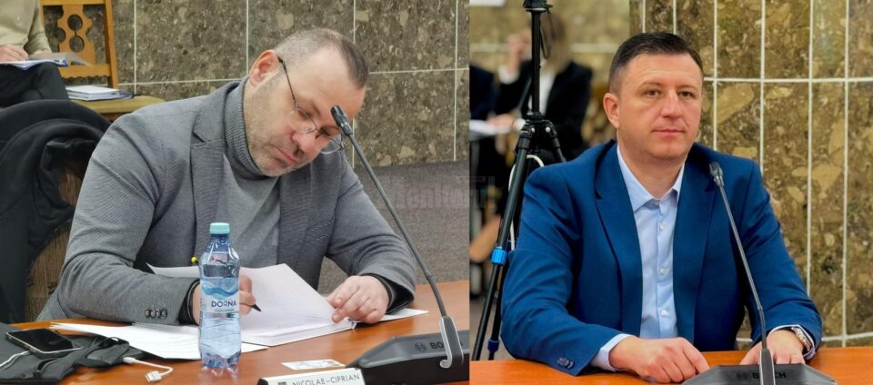 Inițiatorii regulamentului de acordare de stimulente financiare elevilor și profesorilor care au obținut rezultate deosebite la competițiile sportive, Ciprian Anton și Daniel Ungurian
