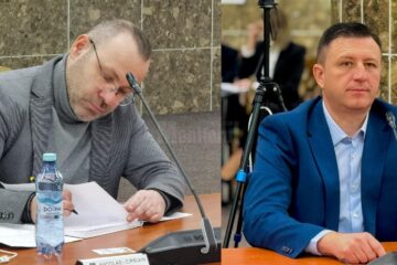 Inițiatorii regulamentului de acordare de stimulente financiare elevilor și profesorilor care au obținut rezultate deosebite la competițiile sportive, Ciprian Anton și Daniel Ungurian