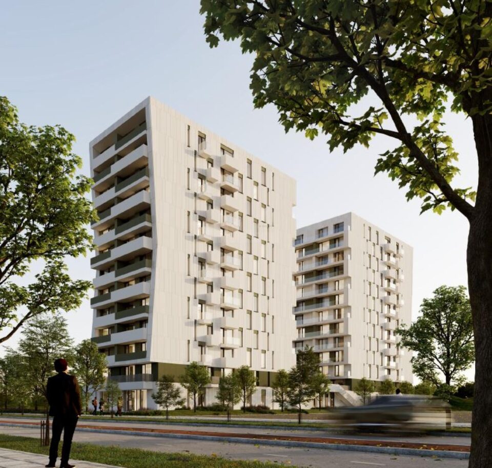 Blocuri turn cu 14 niveluri (11 etaje) urmează să fie construite la intrare în Suceava
