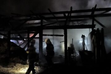 Toate cele trei construcții dintr-o gospodărie au ars violent, la Arbore