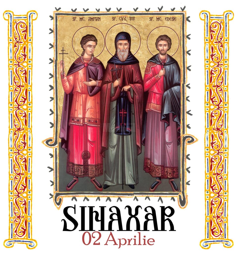 Sinaxar 02 aprilie 2025