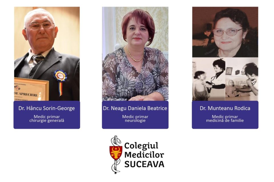 Trei medici suceveni, nominalizați la nivel național în cadrul premiilor Galei „Medic pentru România”