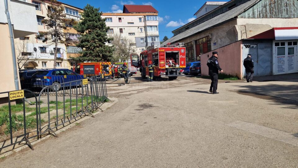 Incendiu în bucătăria unui apartament din Suceava