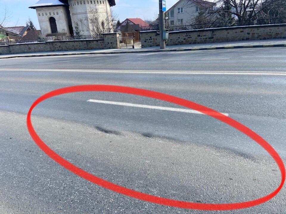 Probleme apărute la asfaltările din 2023 pe axul principal al municipiului Suceava