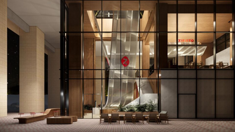 Conceptul arhitectural al viitoarei cafenele din Iulius Mall Suceava exploatează la maximum spațiul vitrat și lumina naturală, fiind dezvoltat în Hong Kong de o casă de arhitectură