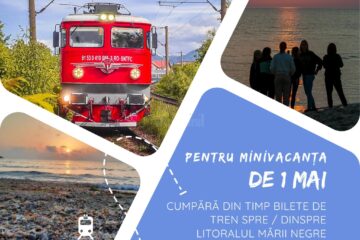 Trenul Suceava - Mangalia va circula mai bine de o săptămână, în perioada vacanței de 1 Mai