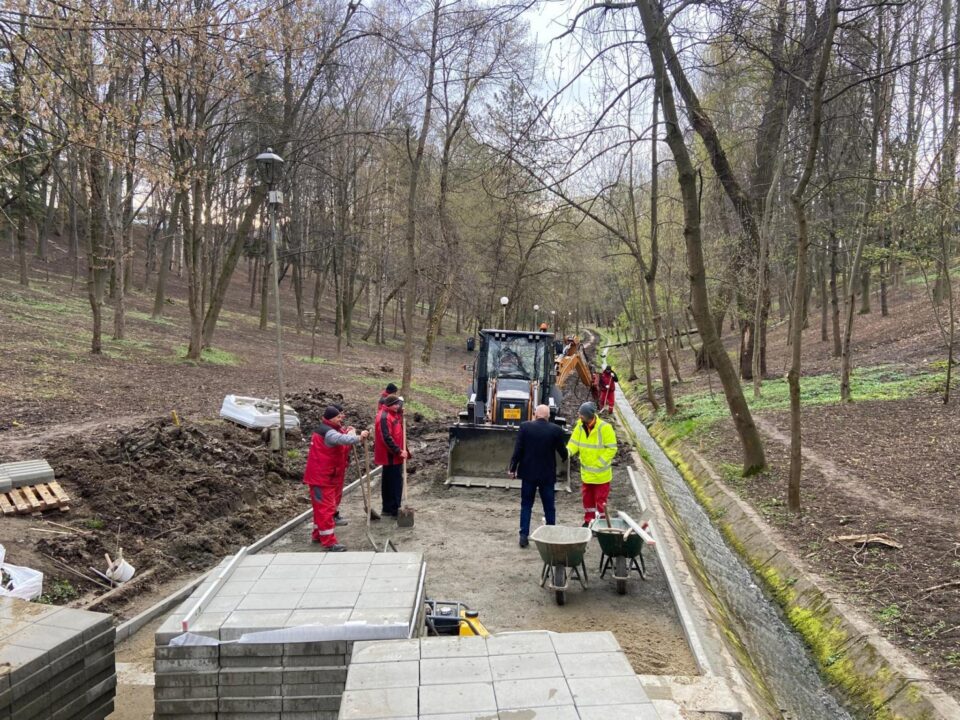 Igienizarea Parcului Șipote a început din a doua jumătate a lunii martie