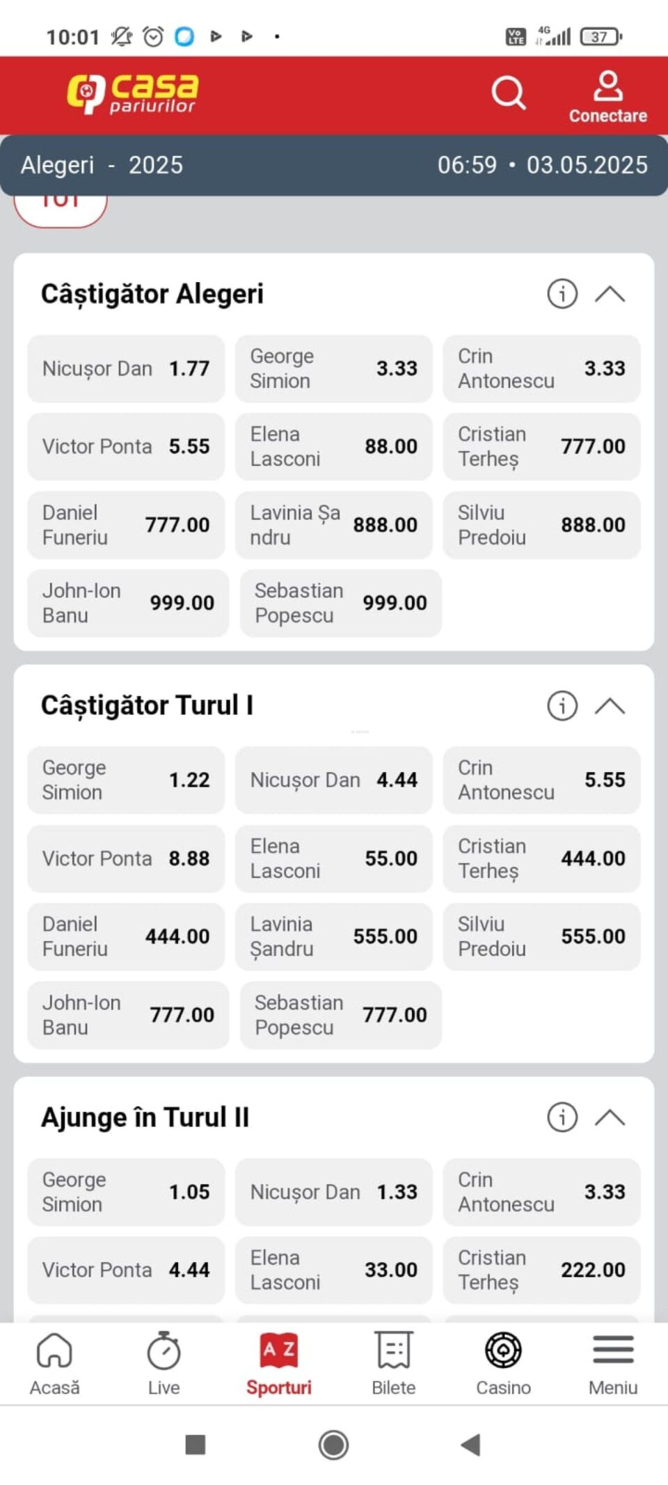 Nicușor Dan, favorit la casele de pariuri pentru a câștiga alegerile prezidențiale