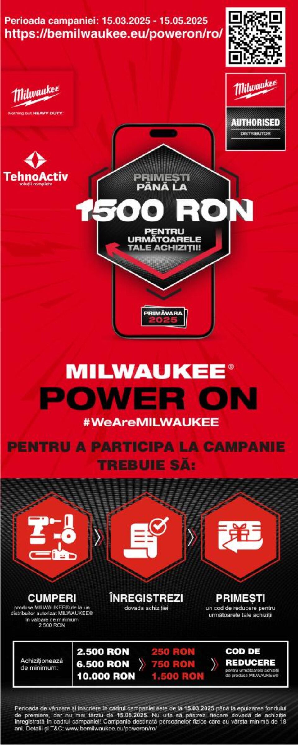 INVITAȚIE MILWAUKEE® TOUR 2025