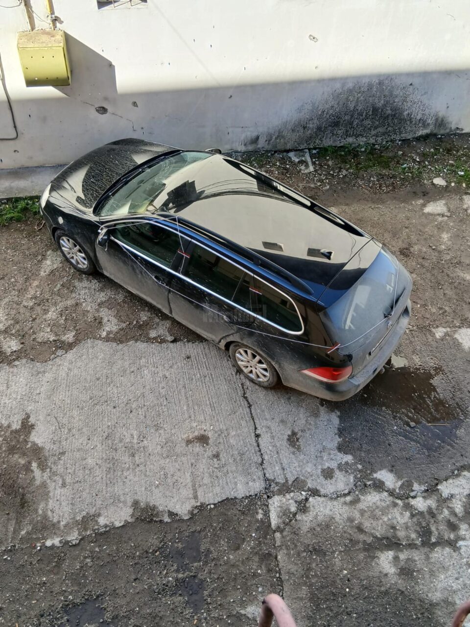Mașina urmărită de polițiști