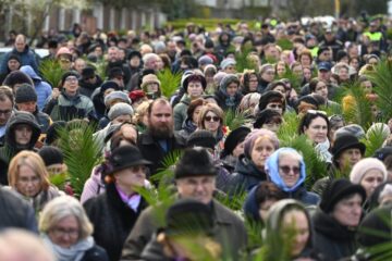 Procesiunea de Florii, organizată în municipiul Suceava, în ajunul praznicului „Intrării Domnului în Ierusalim”