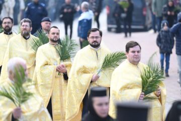 Procesiunea de Florii, organizată în municipiul Suceava, în ajunul praznicului „Intrării Domnului în Ierusalim”