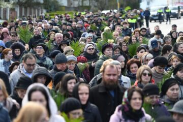 Procesiunea de Florii, organizată în municipiul Suceava, în ajunul praznicului „Intrării Domnului în Ierusalim”