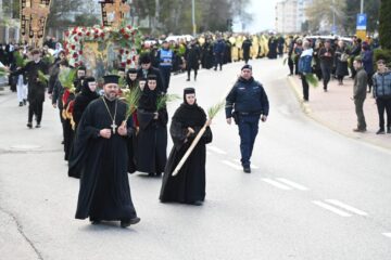 Procesiunea de Florii, organizată în municipiul Suceava, în ajunul praznicului „Intrării Domnului în Ierusalim”