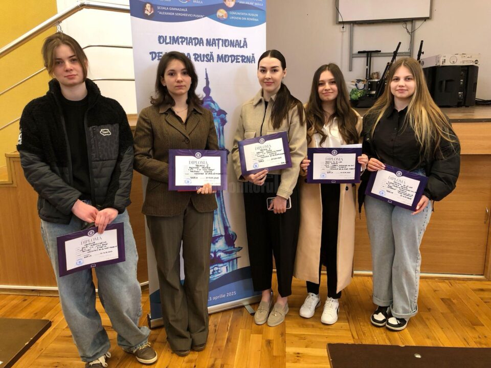 Eleve premiate la Olimpiada națională de limba rusă