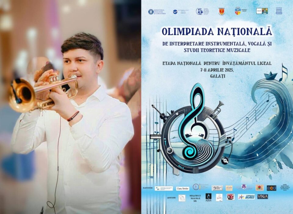 Daniel Marius Asmarandei, din clasa a XII-a, trompetă, a câștigat Premiul I