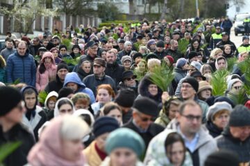 Procesiunea de Florii, organizată în municipiul Suceava, în ajunul praznicului „Intrării Domnului în Ierusalim”